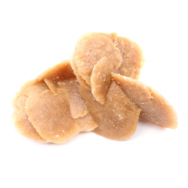 Cristal de rosa del desierto marroquí: fragmento de yeso