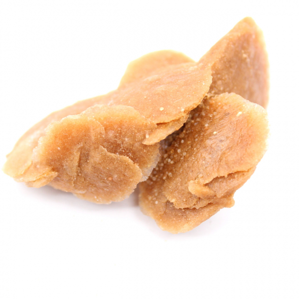 Cristal de rosa del desierto marroquí: fragmento de yeso