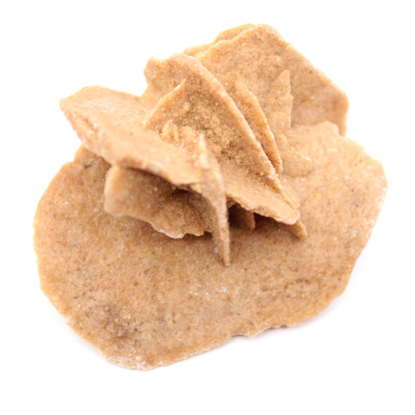 Mini Rosa del Desierto Marroquí: ejemplar de yeso natural