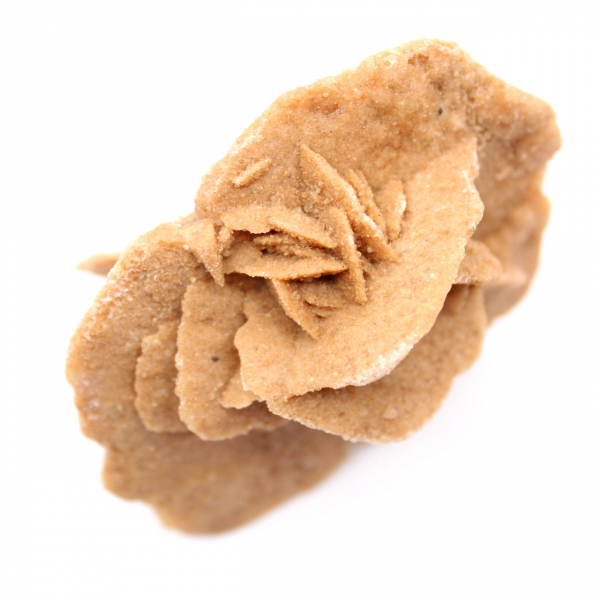 Rosa del desierto marroquí: un ramo cristalino de yeso