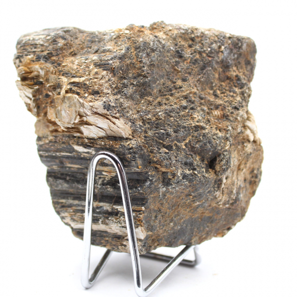 Ejemplar mineralógico: Turmalina negra en bruto de Madagascar