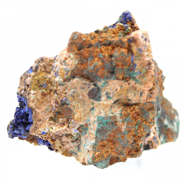 Dúo de malaquita y azurita en matriz