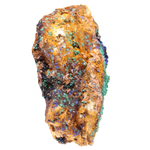 Dúo natural de azurita y malaquita