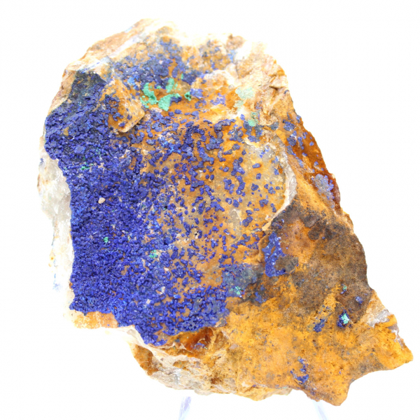 Ejemplar de malaquita azurita de dos tonos