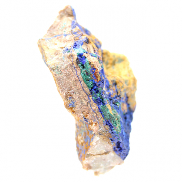 Cristales de malaquita y azurita de Marruecos