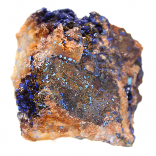 Ejemplar de malaquita y azurita de Marruecos