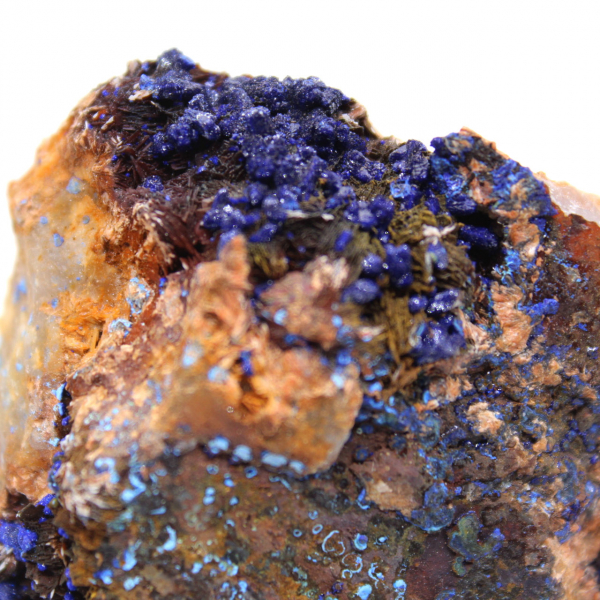 Ejemplar de malaquita y azurita de Marruecos