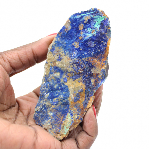 Malaquita Azurita sobre ganga Marruecos