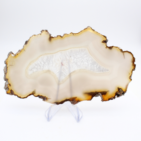 Rebanada de ágata brasileña natural