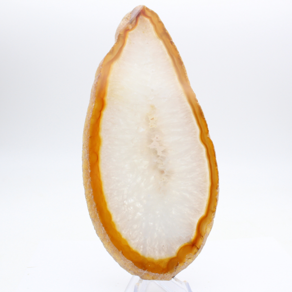 Ejemplar de ágata sedimentaria pulida