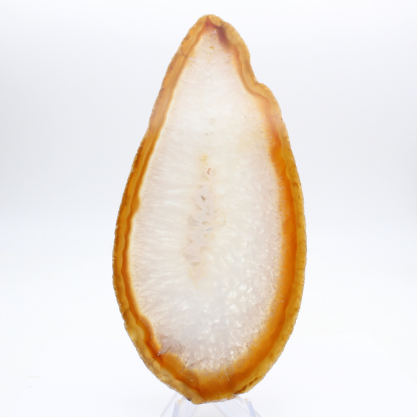 Ejemplar de ágata sedimentaria pulida