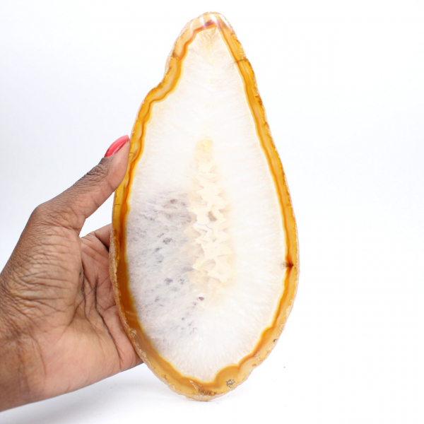 Rebanada de ágata gigante pulida