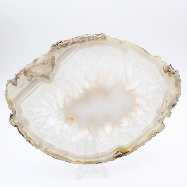 Rebanada de calcedonia bandeada