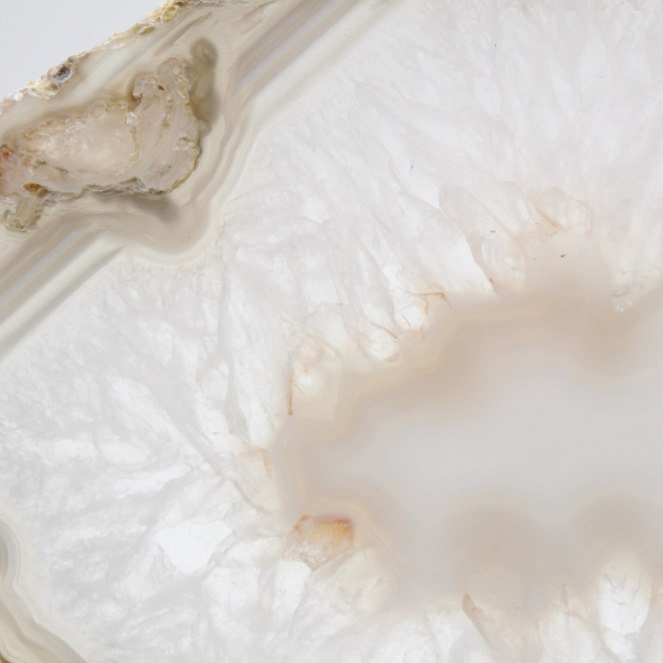 Rebanada de calcedonia bandeada