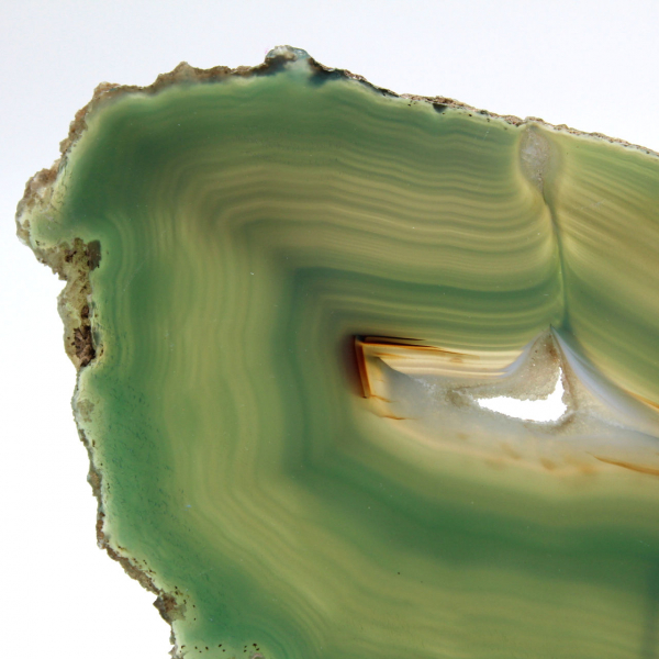 Lámina de ágata verde de Brasil – Piedra natural teñida