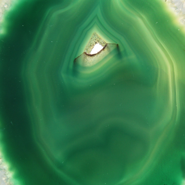 Lámina de ágata brasileña, verde – Artículo de coleccionista, 200 g