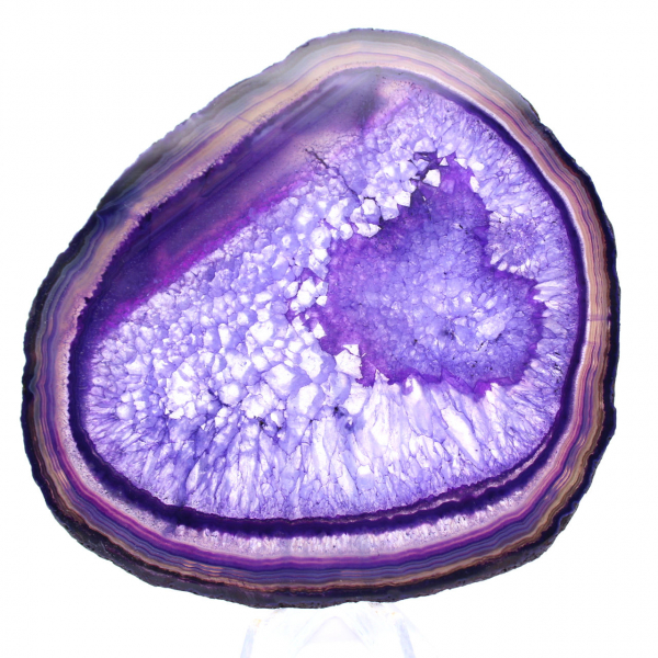 Placa de ágata púrpura brasileña: objeto decorativo