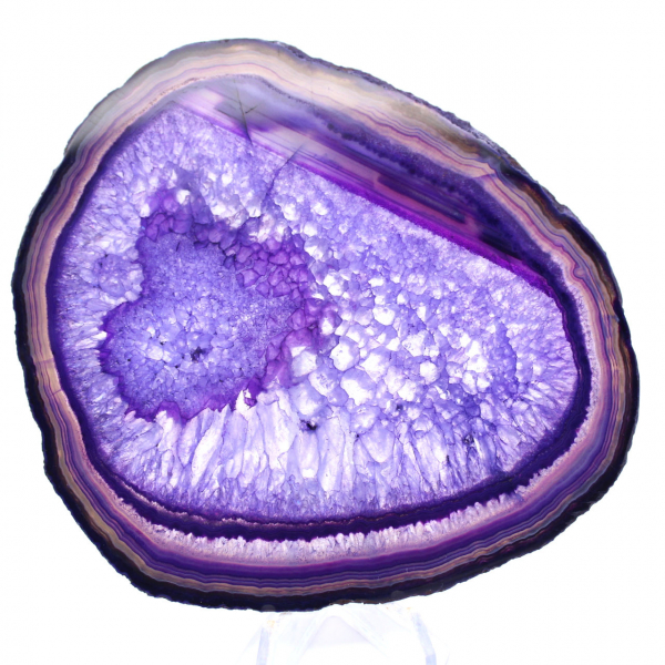 Placa de ágata púrpura brasileña: objeto decorativo