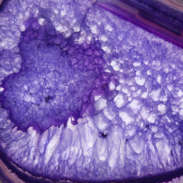 Placa de ágata púrpura brasileña: objeto decorativo