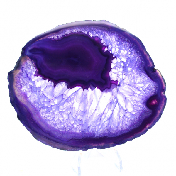 Decoración en piedra: Lámina de ágata púrpura brasileña