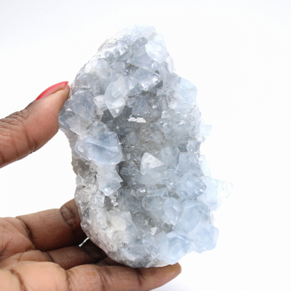 Drusa de celestina natural - Cristal de colección