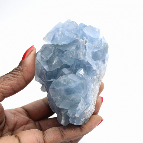 Celestina malgache: drusa de cristal azul