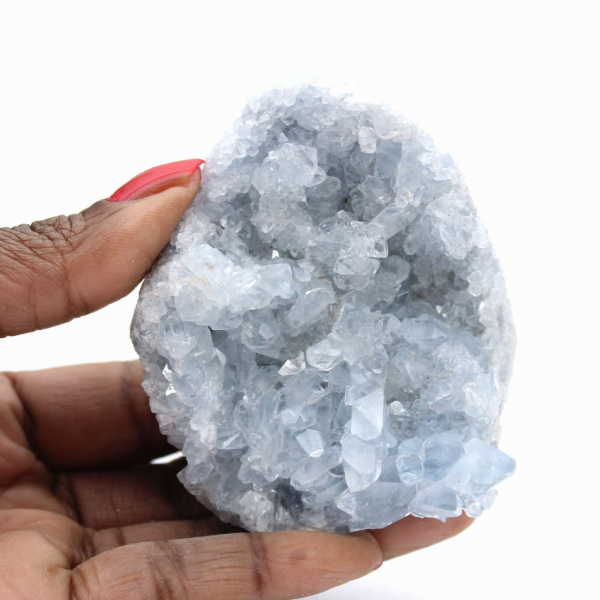 Cristal de celestina de Madagascar - Ejemplar en bruto