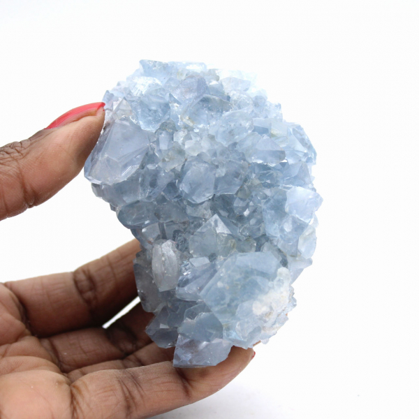 Drusa de celestina de Madagascar - Ejemplar compacto