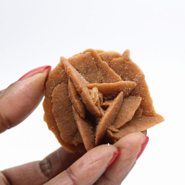 Pequeño fragmento de Rosa del Desierto: un mineral procedente de Marruecos