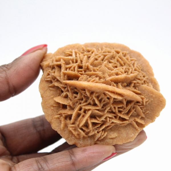 Ejemplar de rosa del desierto marroquí: cristalización densa