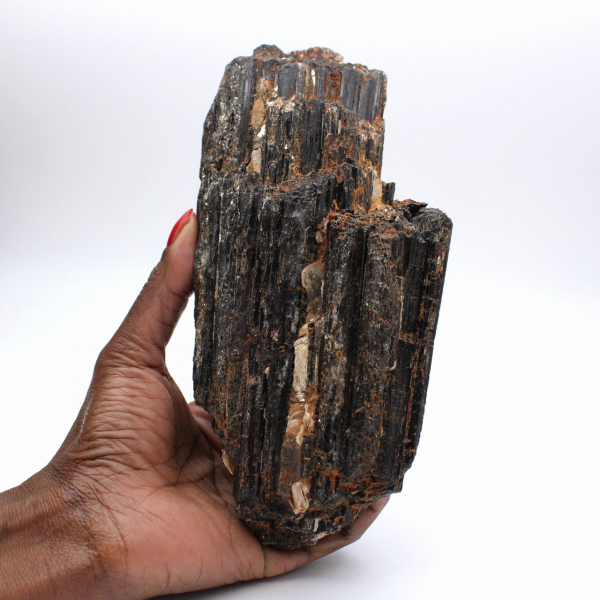 Turmalina negra de Madagascar - Ejemplar mineralógico en bruto