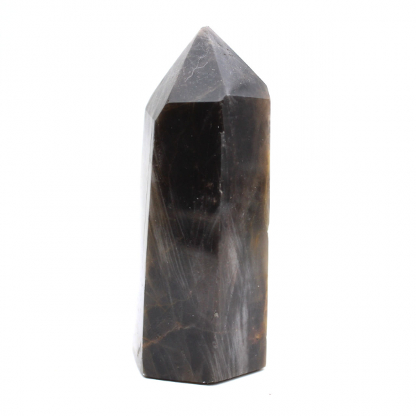 Prisma de muestra para colección - Microclina de piedra lunar negra
