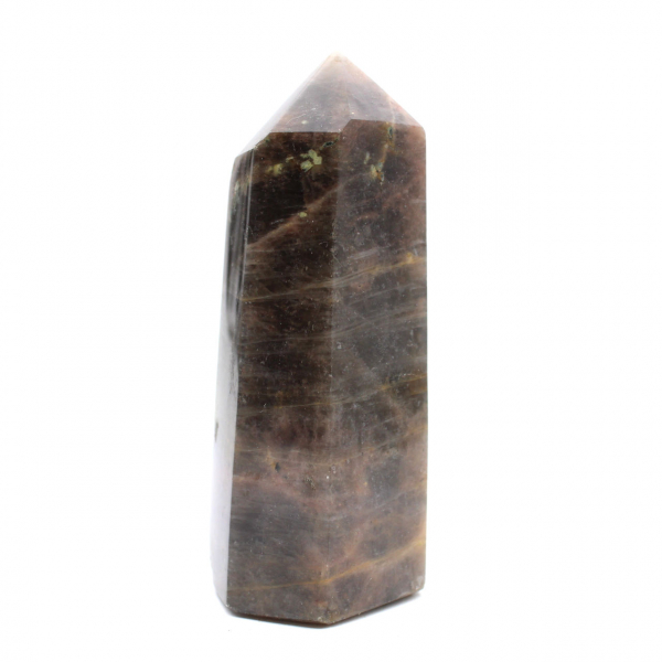 Prisma de microclina de Madagascar - Elegante piedra lunar negra