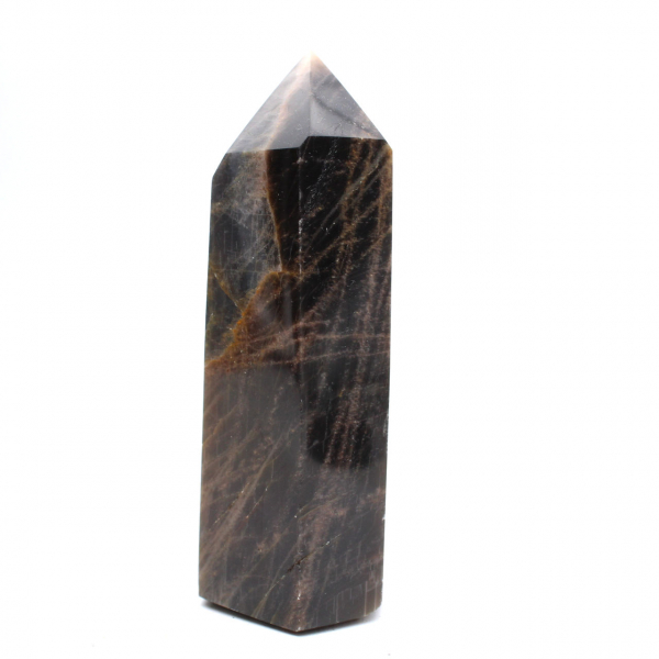 Prisma de piedra lunar negra - Feldespato microclina de colección