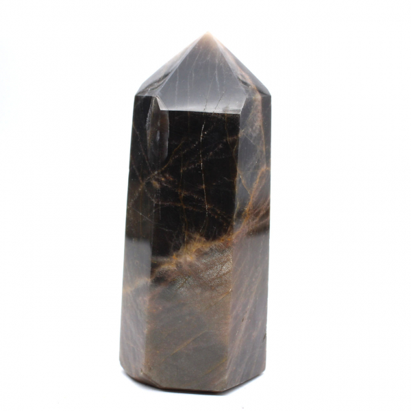Prisma de piedra lunar negra - Feldespato microclina de colección