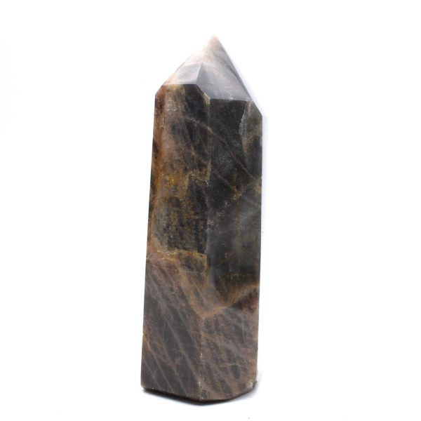 Prisma de piedra lunar negra - Feldespato microclina de colección