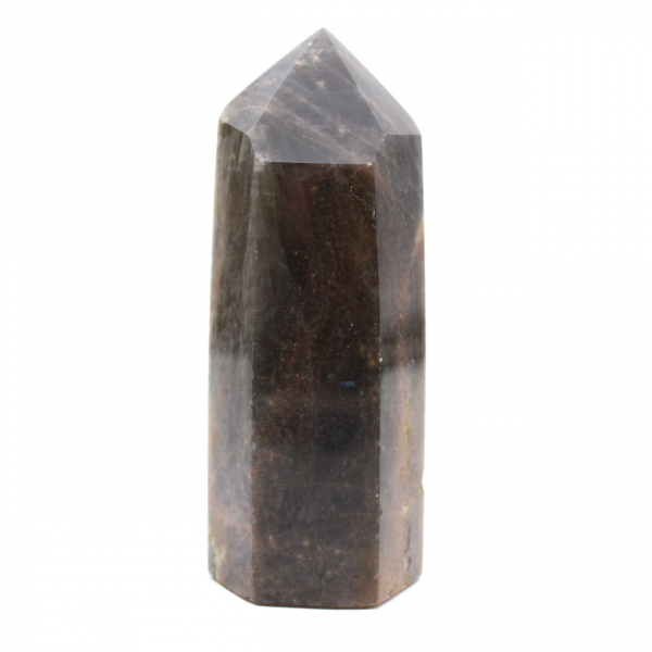 Prisma de microclina malgache - Piedra lunar negra