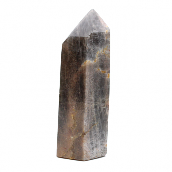 Prisma de microclina malgache - Piedra lunar negra