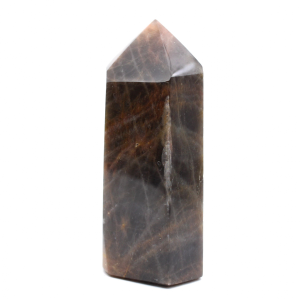 Prisma de la colección Microclina - Mineral de piedra lunar negra