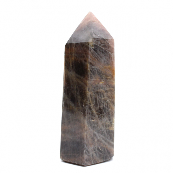 Prisma de la colección Microclina - Mineral de piedra lunar negra