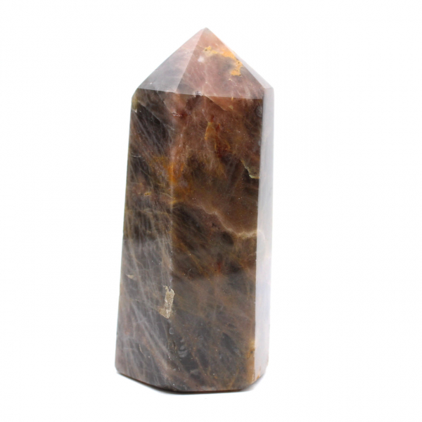 Prisma de la colección Microclina - Mineral de piedra lunar negra