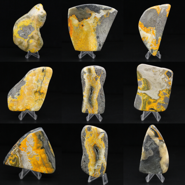 Piedra natural de jaspe abejorro, ejemplar compacto