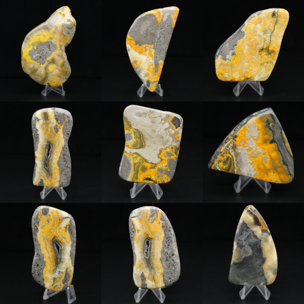 Piedra natural de jaspe abejorro, ejemplar compacto