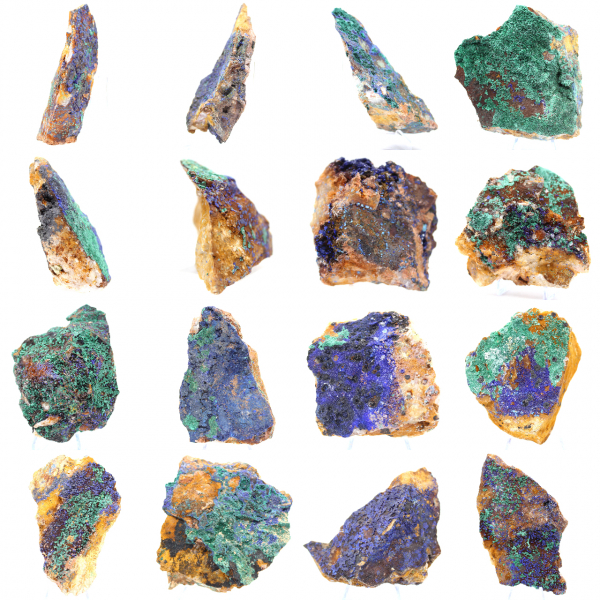Mineral en bruto Azurita Malaquita