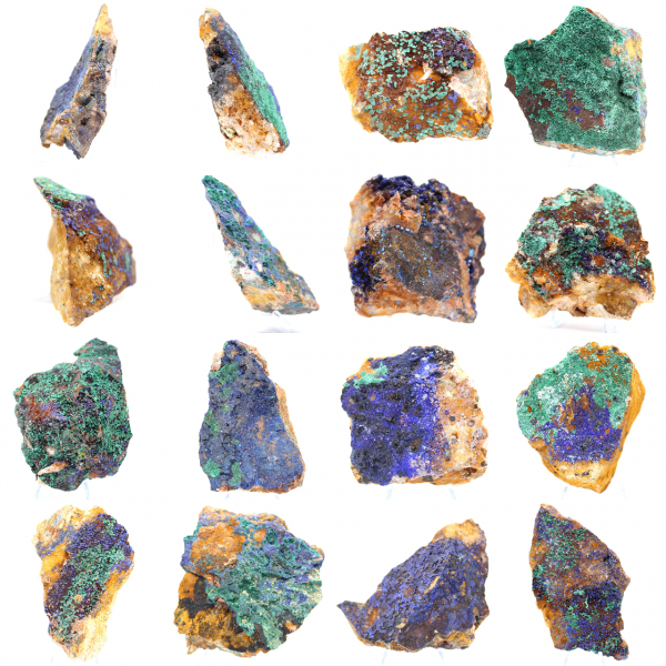 Mineral en bruto Azurita Malaquita