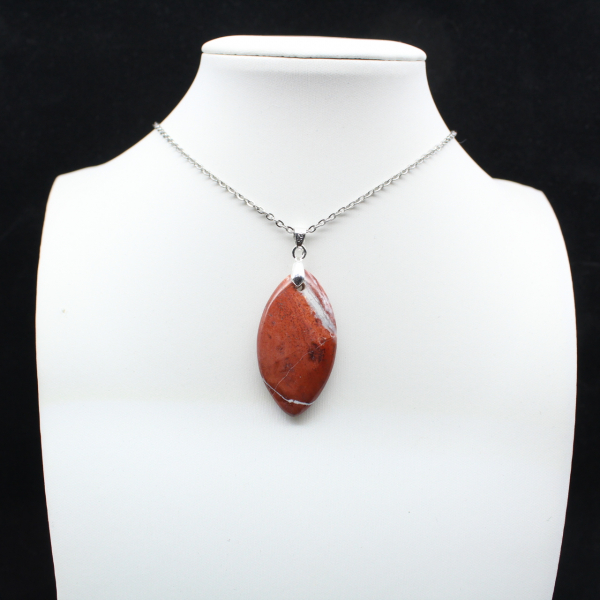 Colgante de jaspe rojo de Madagascar