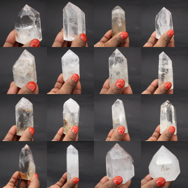 Prisma de cuarzo con inclusión