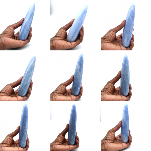 Palo de calcita azul