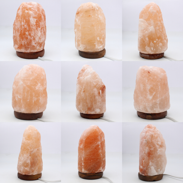 Lámpara de sal rosa del Himalaya