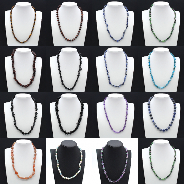 Collar Piedra Luna Rosa